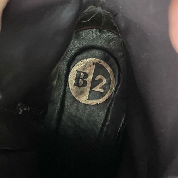 Browns B2 Brown Leather Ankle Boots With Buckles Inner Zip 38 - Picture 8 of 9